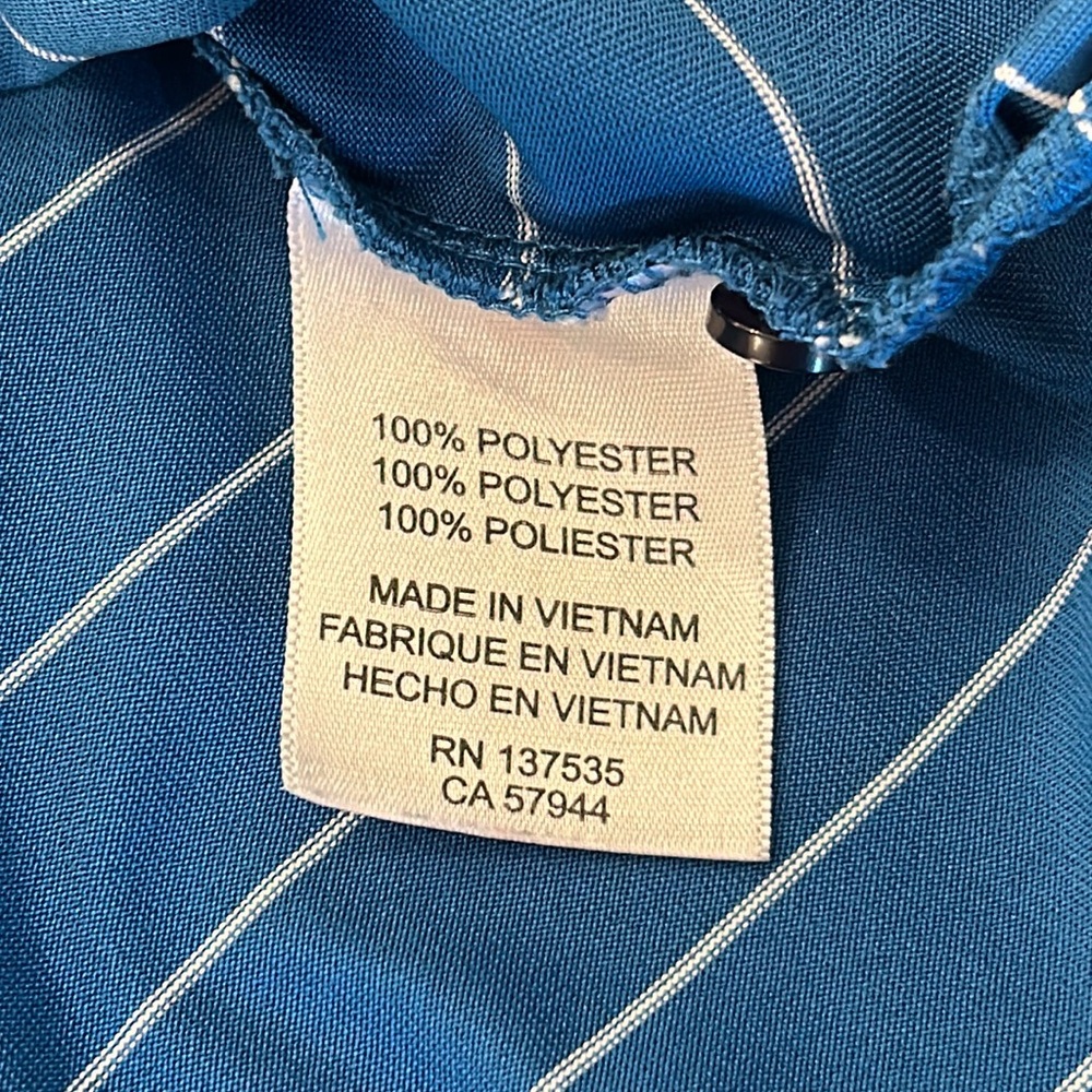 Port Royal Golf Club Hilton Head Golf Performance Polo sz Large in Blue Stripe - Picture 5 of 5